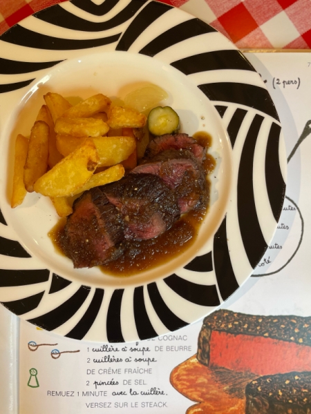 アンガス牛サガリのステーキ